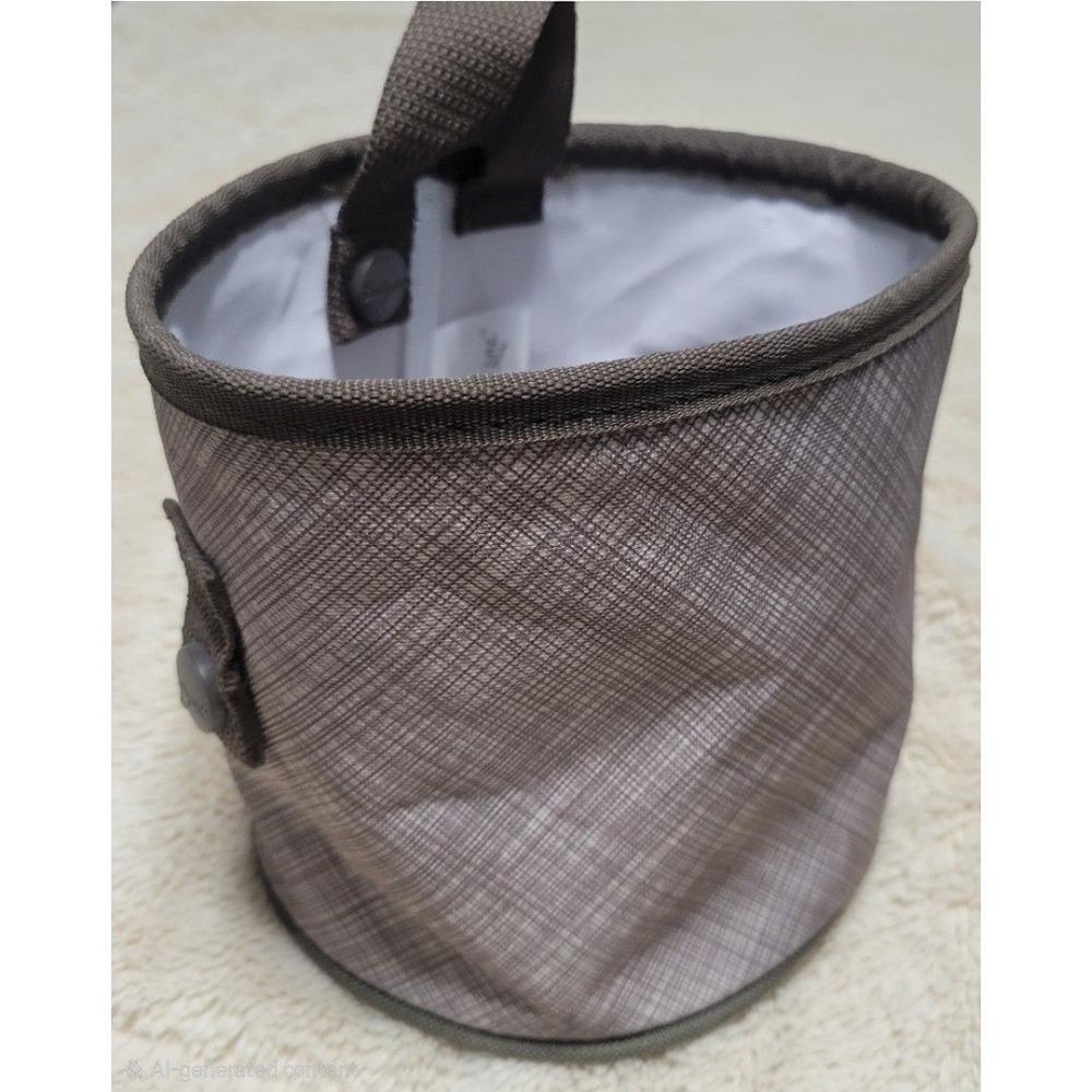 Thirty-One Oh-Snap Bin Taupe‎ Cross Pop Retired New